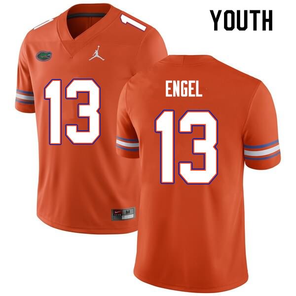 Youth NCAA Florida Gators Kyle Engel #13 Stitched Authentic Nike Orange College Football Jersey AUC3765GN